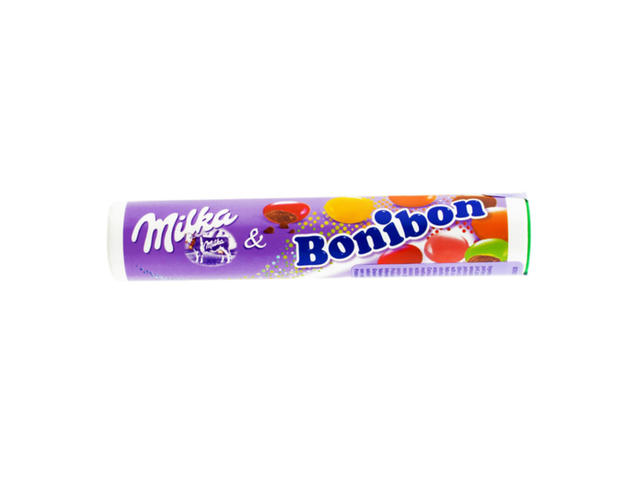 Bomboane cu ciocolata si lapte Bonibon Milka, 24,3g