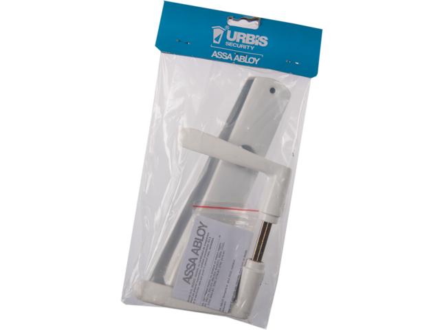 Maner cu silduri pentru cilindru, alb, dreapta, 90 mm