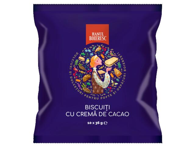 Hanul Boieresc Biscuiti cu crema de cacao 10 x 36 g