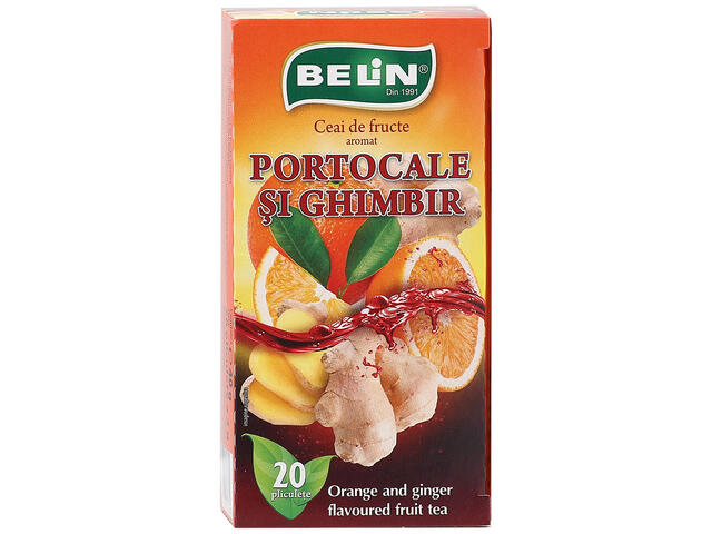 Ceai portocale ghimbir 40g Belin