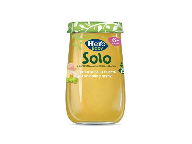 Mancare bio Hero Baby solo - legume, pui si orez, 190 g