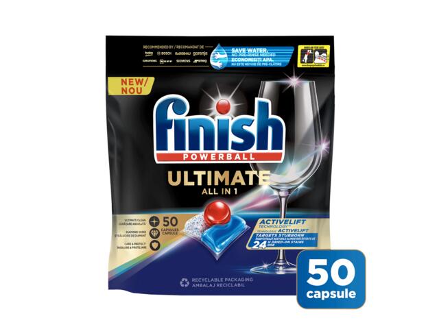 Detergent Capsule Pentru Masina De Spalat Vase Finish Ultimate All In 1 50 Spalari