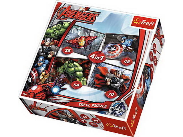 Puzzle Trefl 4 In 1 Baieti