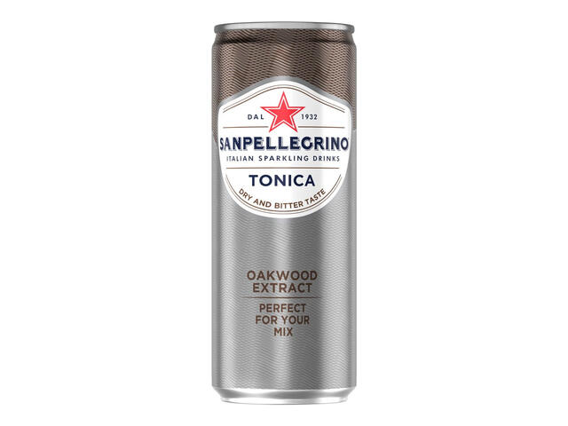 Bautura carbogazoasa apa tonica San Pellegrino, 0.33 l