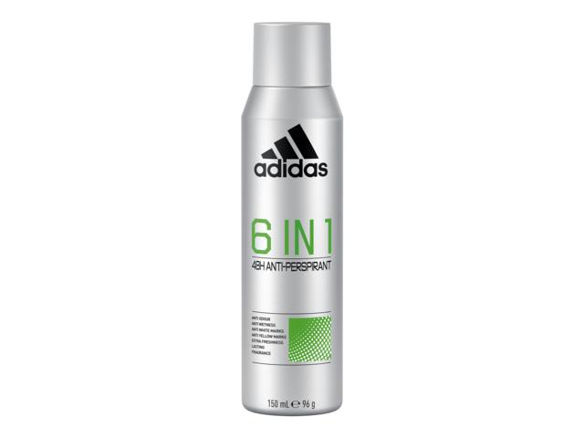Deodorant spray antiperspirant Adidas Male 6in1, 150 ml