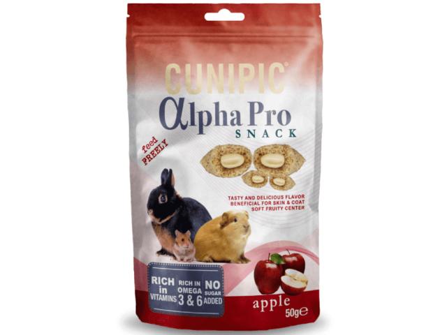 Recompense pentru rozatoare Cunipic Alpha Pro Snack cu Mere 50gr