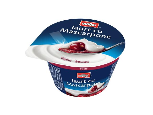 Iaurt cu Mascarpone si Visine 130g Muller