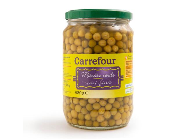 Mazare verde semi-fina 680G Carrefour Classic