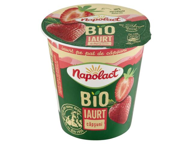 Napolact Bio iaurt capsuni 2.7% grasime 130 g