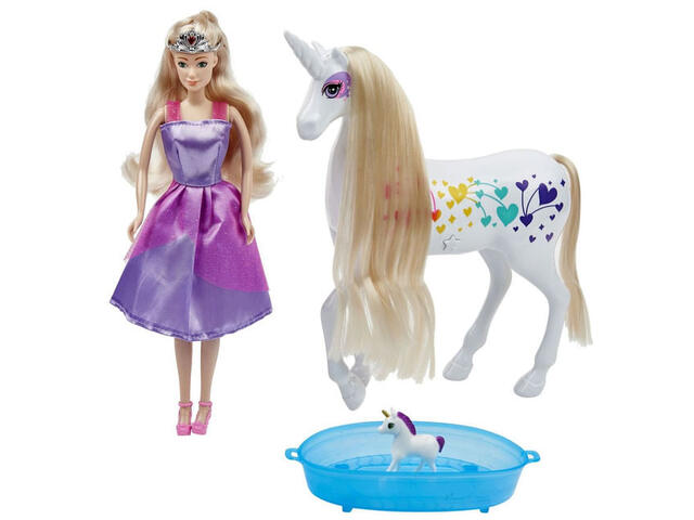 Papusa printesa & unicorn One Two Fun