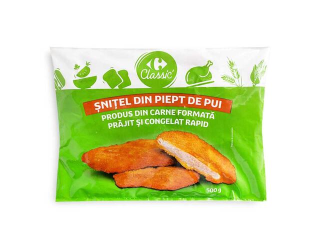 Snitel Din Piept De Pui 500G Carrefour Classic