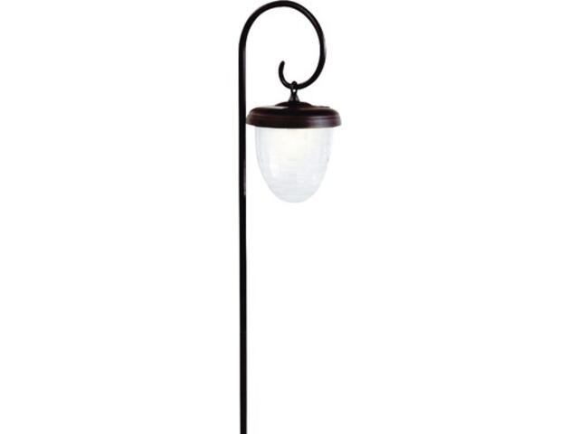 Lampa solara ghinda Flink, 1 LED, plastic, Negru