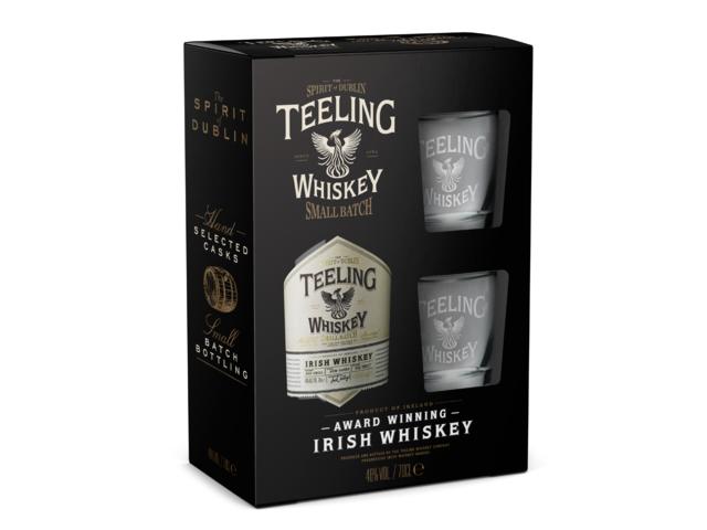 Teeling Whiskey Small Batch + 2 pahare 46% 0.7L