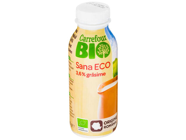 Sana ecologica 3,6%grasime Carrefour Bio 330g