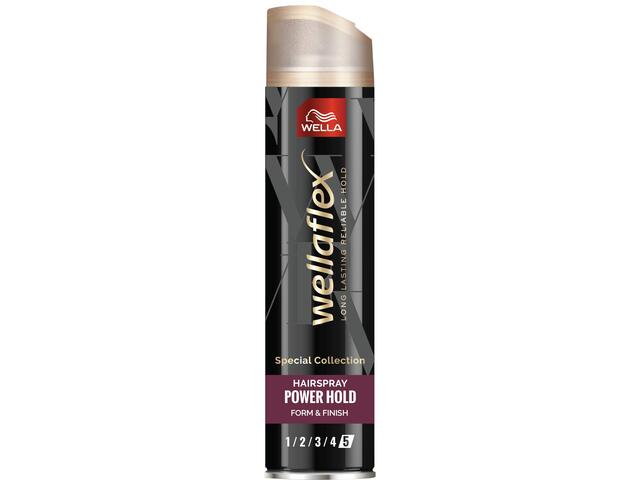 Fixativ pentru par Wellaflex Form & Finish cu fixare ultra puternica, Fixare 5/5, 250 ML