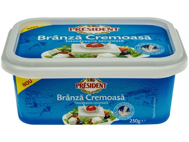 President branza cremoasa de vaca 250 g