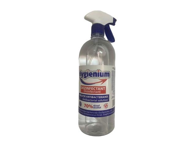Solutie antibacteriana/dezinfectant pentru maini Hygienium, cu pulverizator, 1L