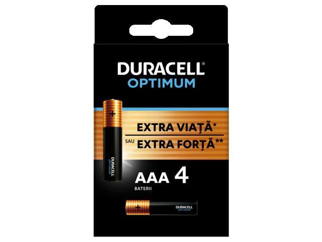 Set 4 baterii AAA Optimum Duracell