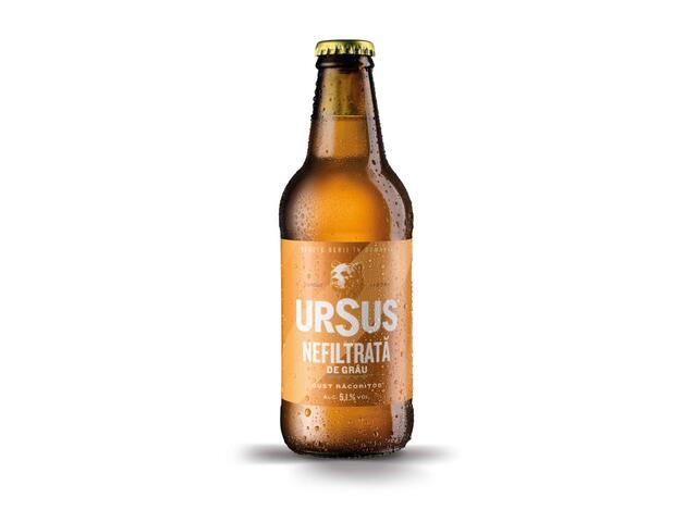 Ursus Bere Nefiltrata Grau 5.1% Alc. Sticla 0.33L