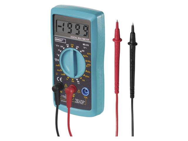 Multimetru digital Emos, ecran LCD, 135 x 70 x 27 mm