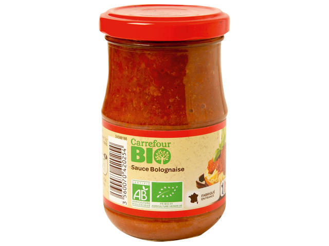 Sos bolognese bio   Carrefour 190 g