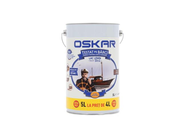 Lac pentru lemn Oskar Yacht 3 in 1, teak african, interior / exterior, 5 l