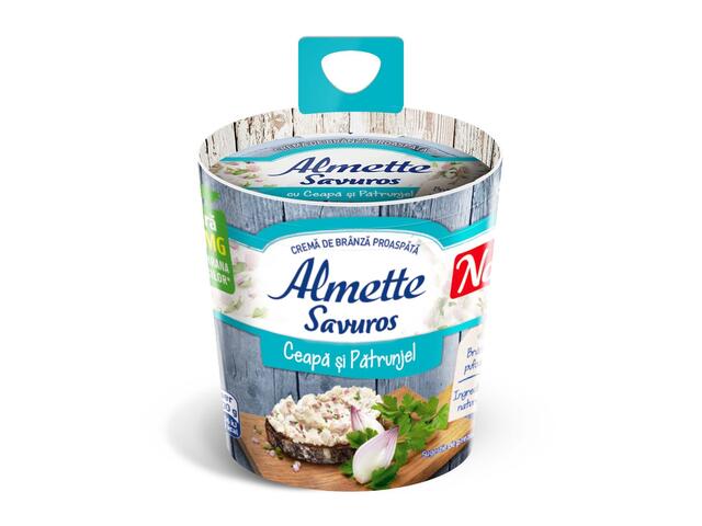 Crema de branza Almette Savuros Ceapa si Patrunjel 125g