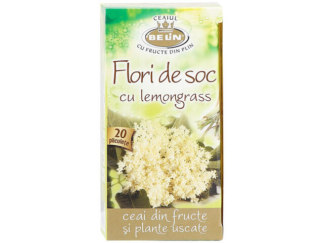 Ceai De Flori De Soc Cu Lemongrass Belin 30G