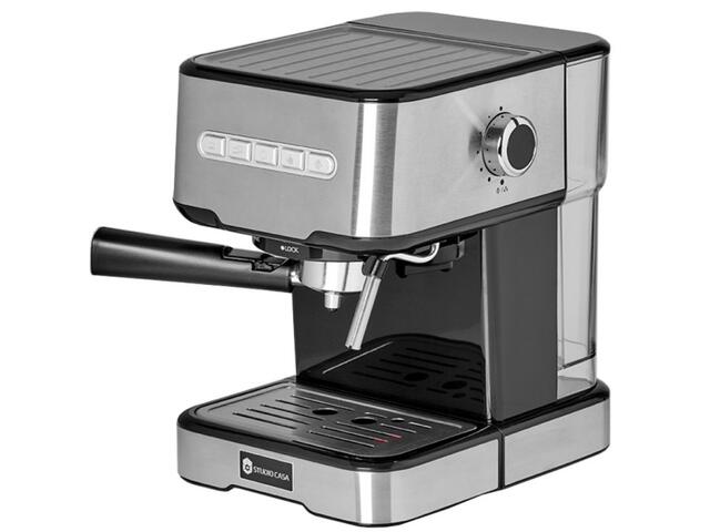 Espressor cu pompa Studio Casa MioSC2001, 15 bar, 1.2 litri, 850 W, Inox