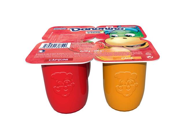 Branzica cu capsuni si caise 4x50g Danonino