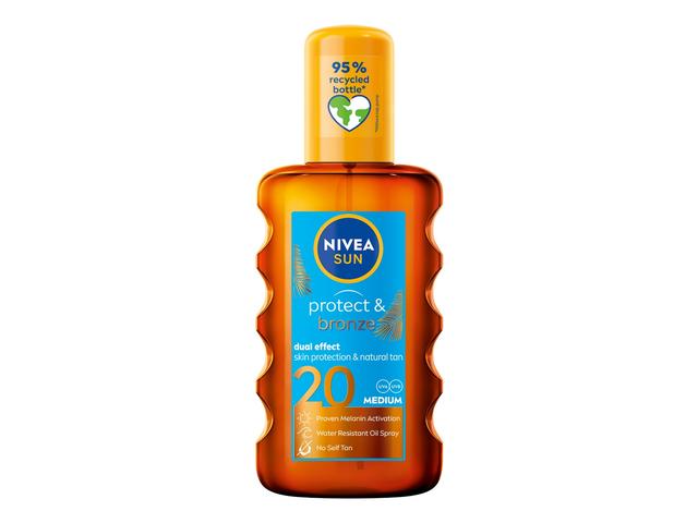 Ulei protect & bronze FPS 20, 200 ml Nivea