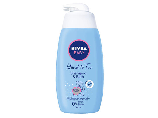 Sampon si gel de dus delicat Nivea Baby 500 ml