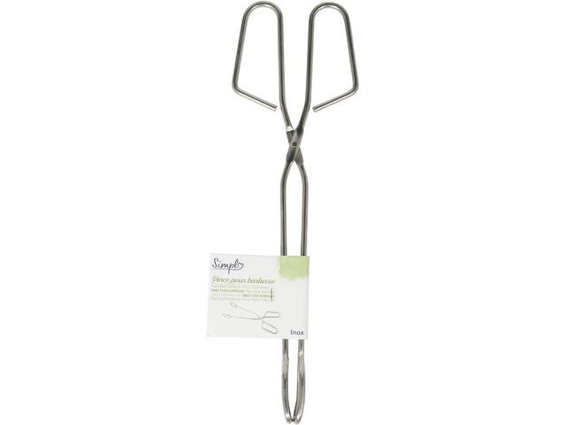 Cleste Pentru Gratar Simpl, Inox, 30.5 Cm, Argintiu