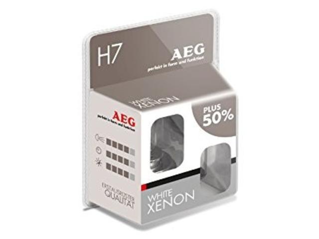 Set 2 x becuri auto White Xenon, H7, AEG