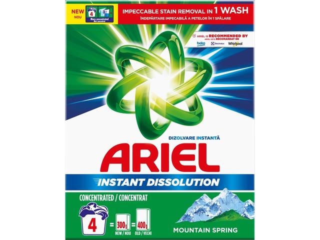 Detergent de rufe pudra Touch Of Lenor Fresh Color 300g 4 spalari Ariel