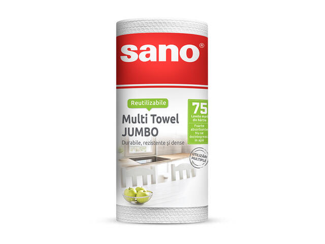 Prosop Din Hartie Multi Towel Extra Large Sano 75 Buc.