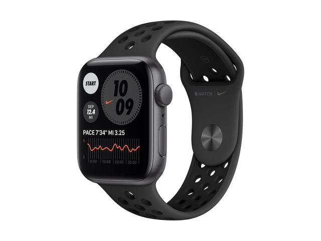 Apple Watch Nike SE GPS, 40mm Space Grey Aluminium Case with Anthracite/Black Nike Sport Band