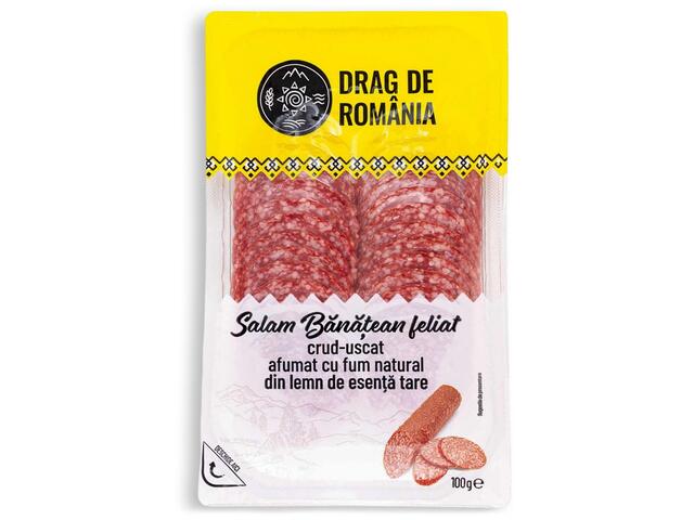Romania product data sample: Salam Banatean Feliat 100G Drag de Romania