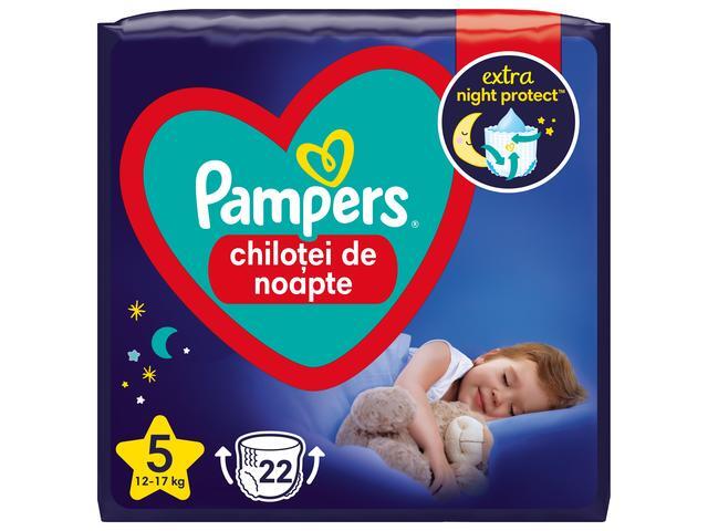 Scutece chilotel de noapte Night Pants Marimea 5 12kg-17kg 22 bucati Pampers