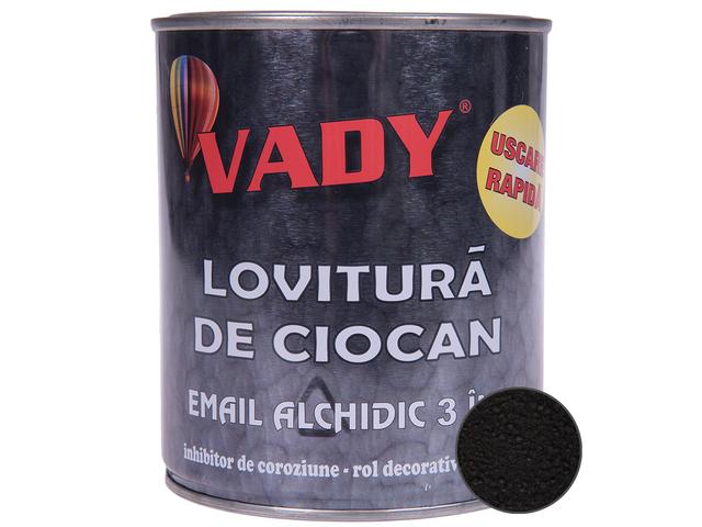 Vopsea alchidica 3 in 1 pentru metal Vady, negru, 2,5 l