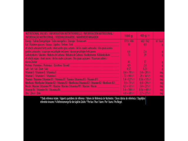 Baton energizant energy sport bar stafide și afine 3x40g