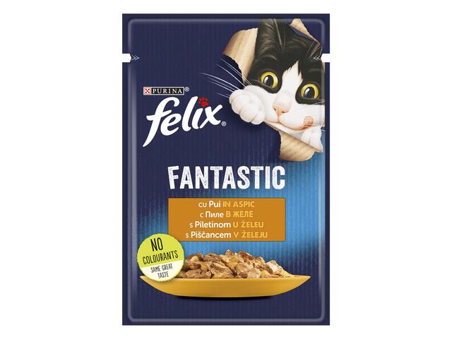Felix fantastic Hrana umeda cu pui pt pisici 85 g
