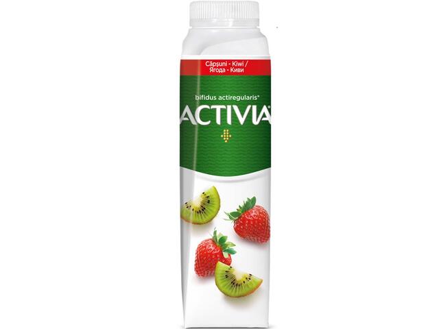 Iaurt de baut cu capsuni si kiwi Activia 320g