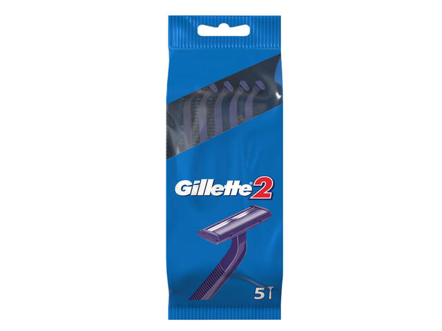 Aparate de ras de unica folosinta Gillette Blue II, 5 bucati