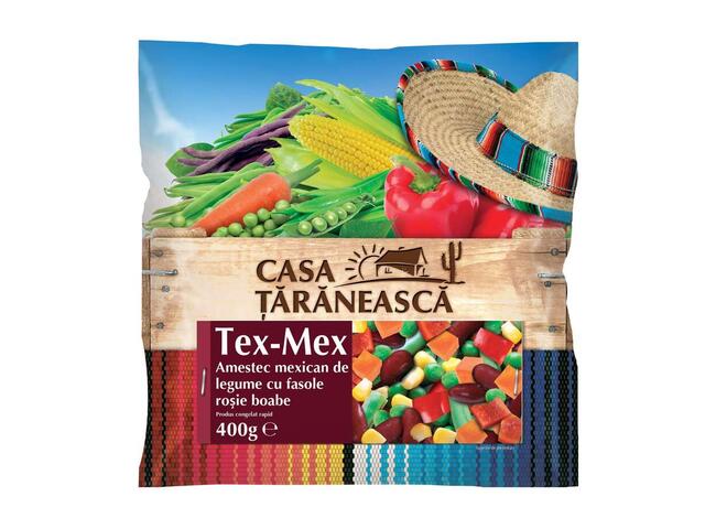 Amestec mexican cu fasole boabe rosie 400g, Casa Taraneasca