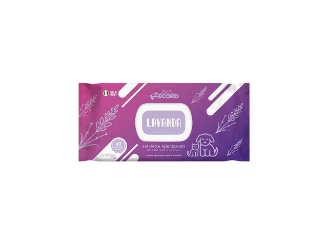 Servetele umede cu lavanda Record, 40 bucati
