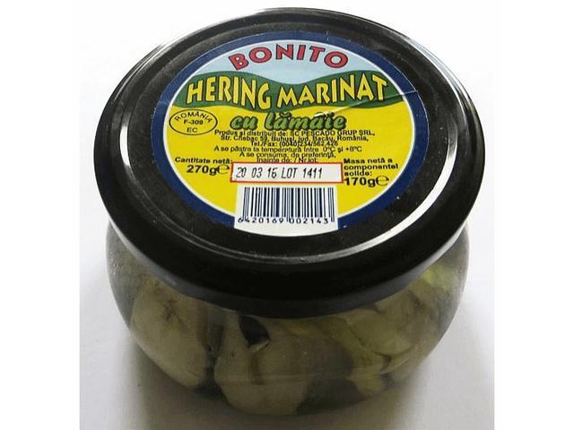 Hering marinat cu lamaie Bonito 270g