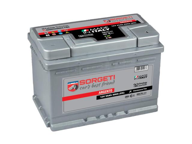 Baterie auto Argento Sorgeti, 12 V, 55 Ah