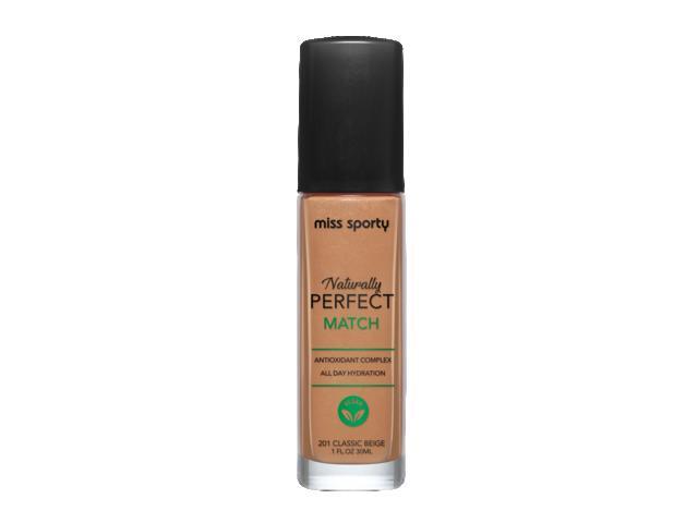 Fond de ten Miss Sporty Naturally Perfect Matching fnd 201 Classic Beige, 30 ML