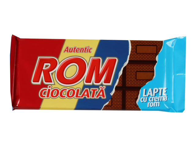 Ciocolata cu lapte si crema Rom 88g